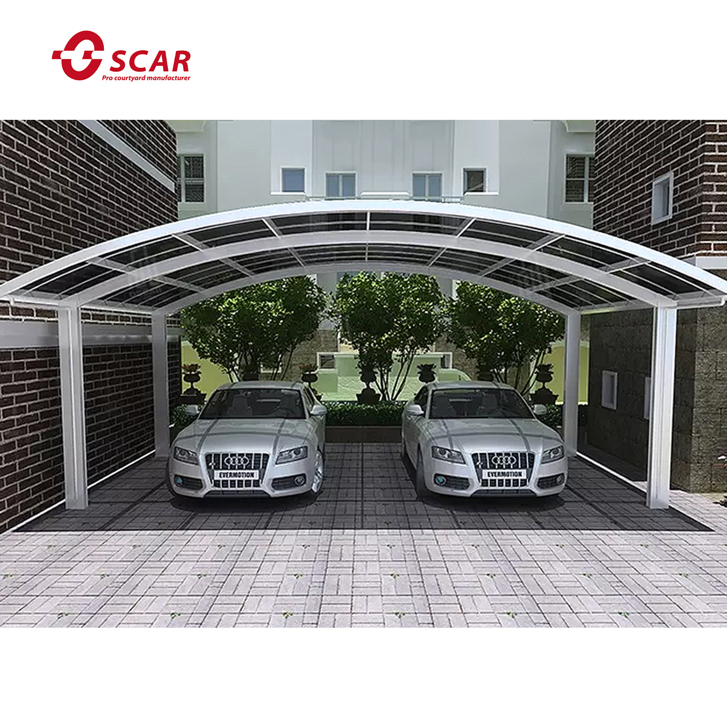 Aluminum Multi function waterproof Car Port Garages Aluminium Carport Modern Design Car Canopy Parking Carport