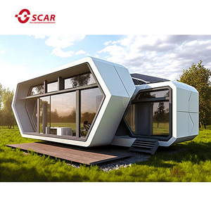 High Quality Luxury Modern Modular Apple Pod Container Houses Prefabricated Space Capsule Houses Prefab Houses Modern