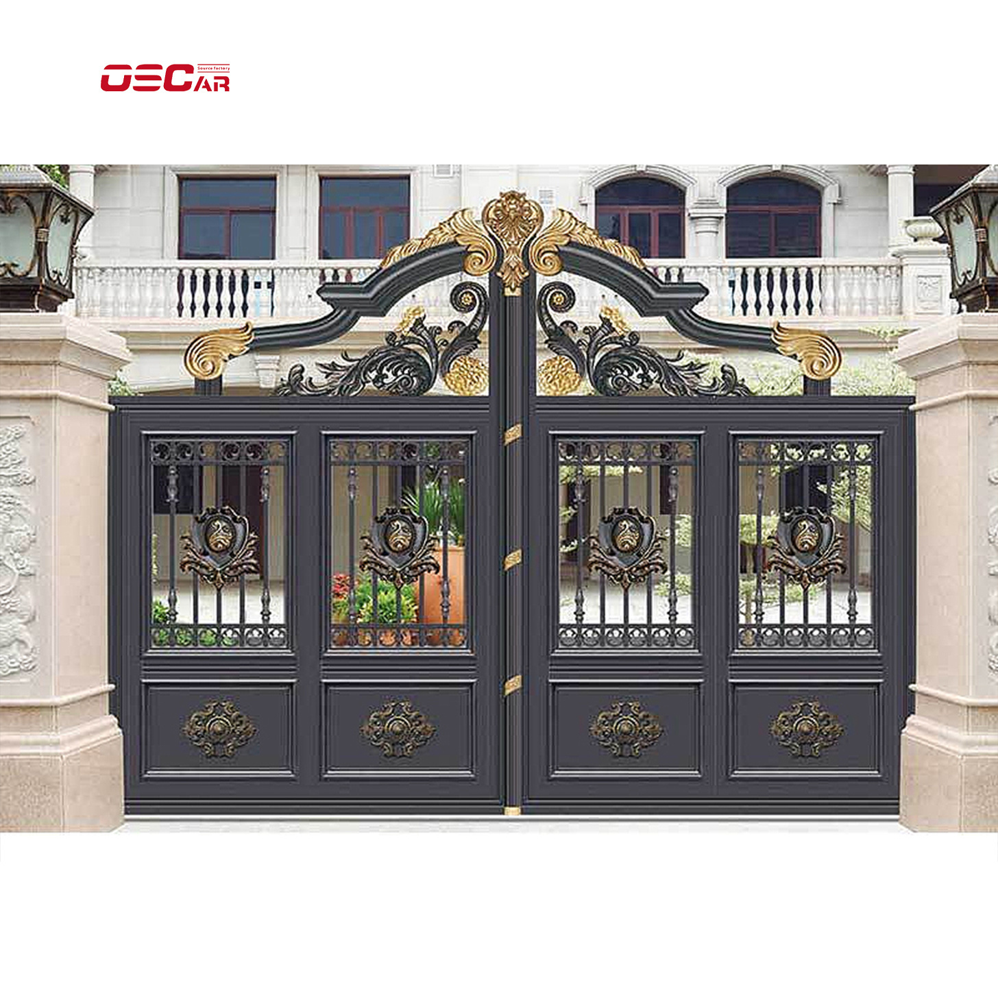 The Most Professional Customized Wrought Iron Gates Automatic Sliding Gate Electric Gates Iron Gate luxury wrought iron gate