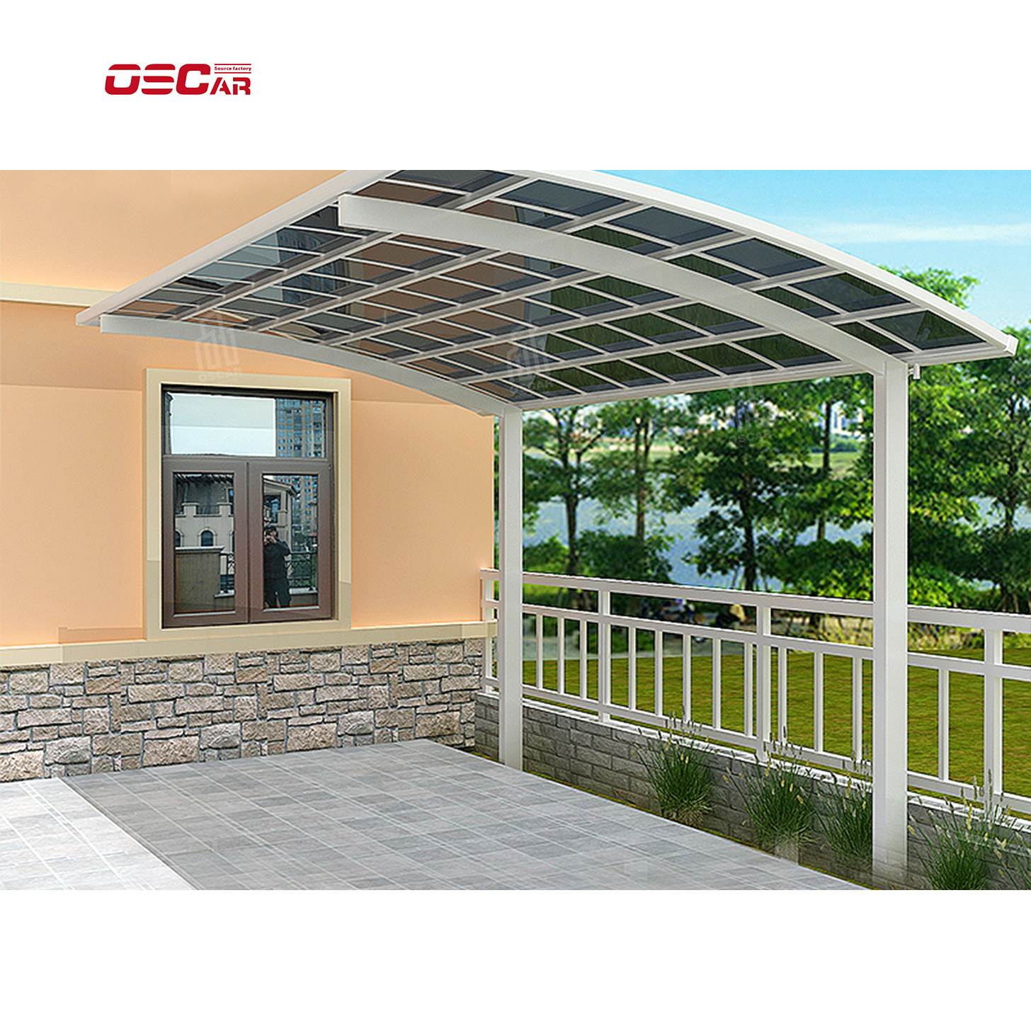 New Style modern design carports garages with polycarbonate roofs,20x30 carport aluminum ,garages, canopies & waterproof carport