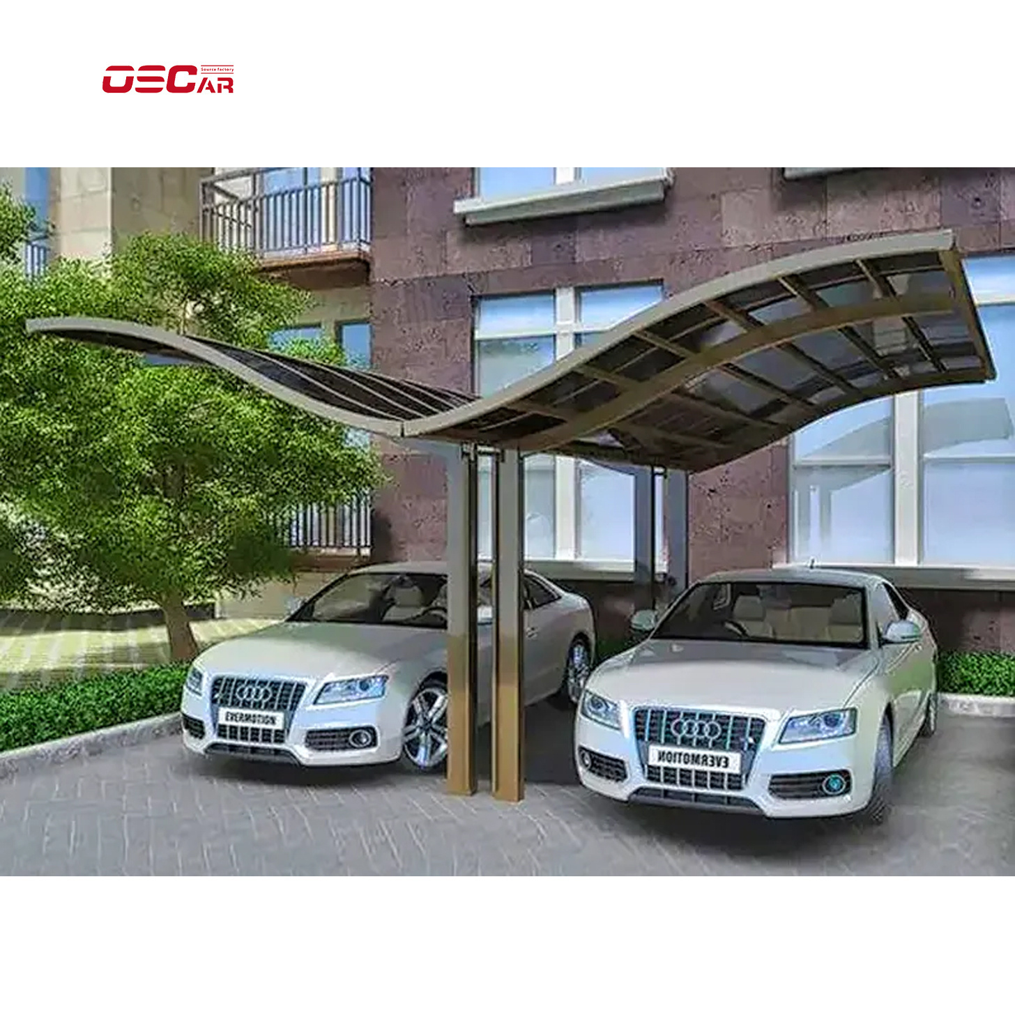 Hot Sale New Aluminium Free Standing M Style Carports for Sale carport for motorcycle