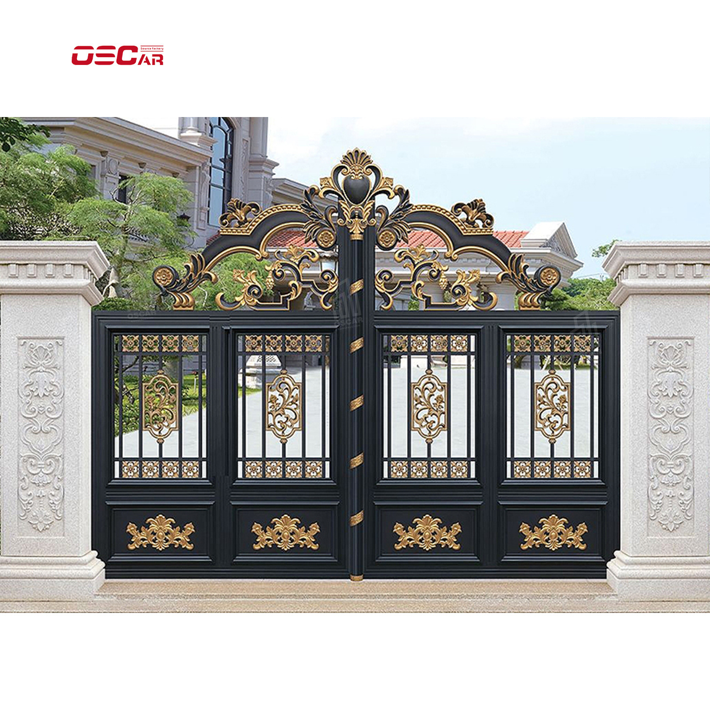 Wrought Iron Gates Automatic Sliding Gate Electric Gates Rts-the Most Professional Customized Wooden Box Metal Aluminum