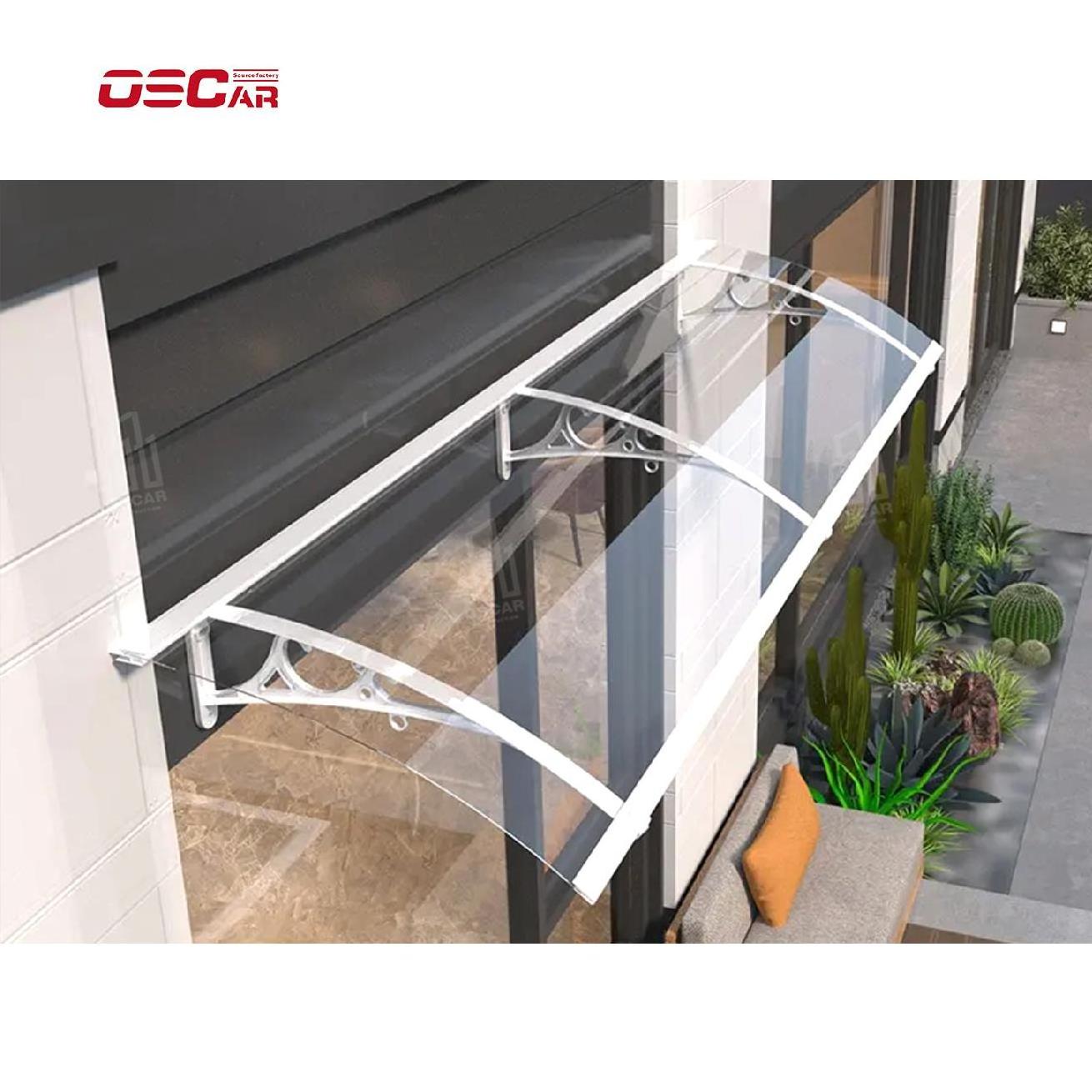 Transparent patio awning cover Garden polycarbonate patio cover, Balcony aluminum terrace canopy