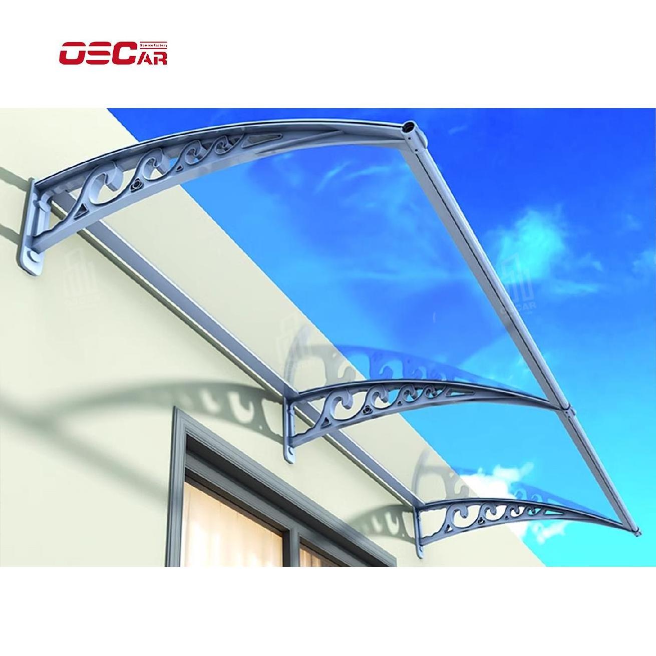 Transparent patio awning cover Garden polycarbonate patio cover, Balcony aluminum terrace canopy