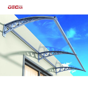 Transparent patio awning cover Garden polycarbonate patio cover, Balcony aluminum terrace canopy