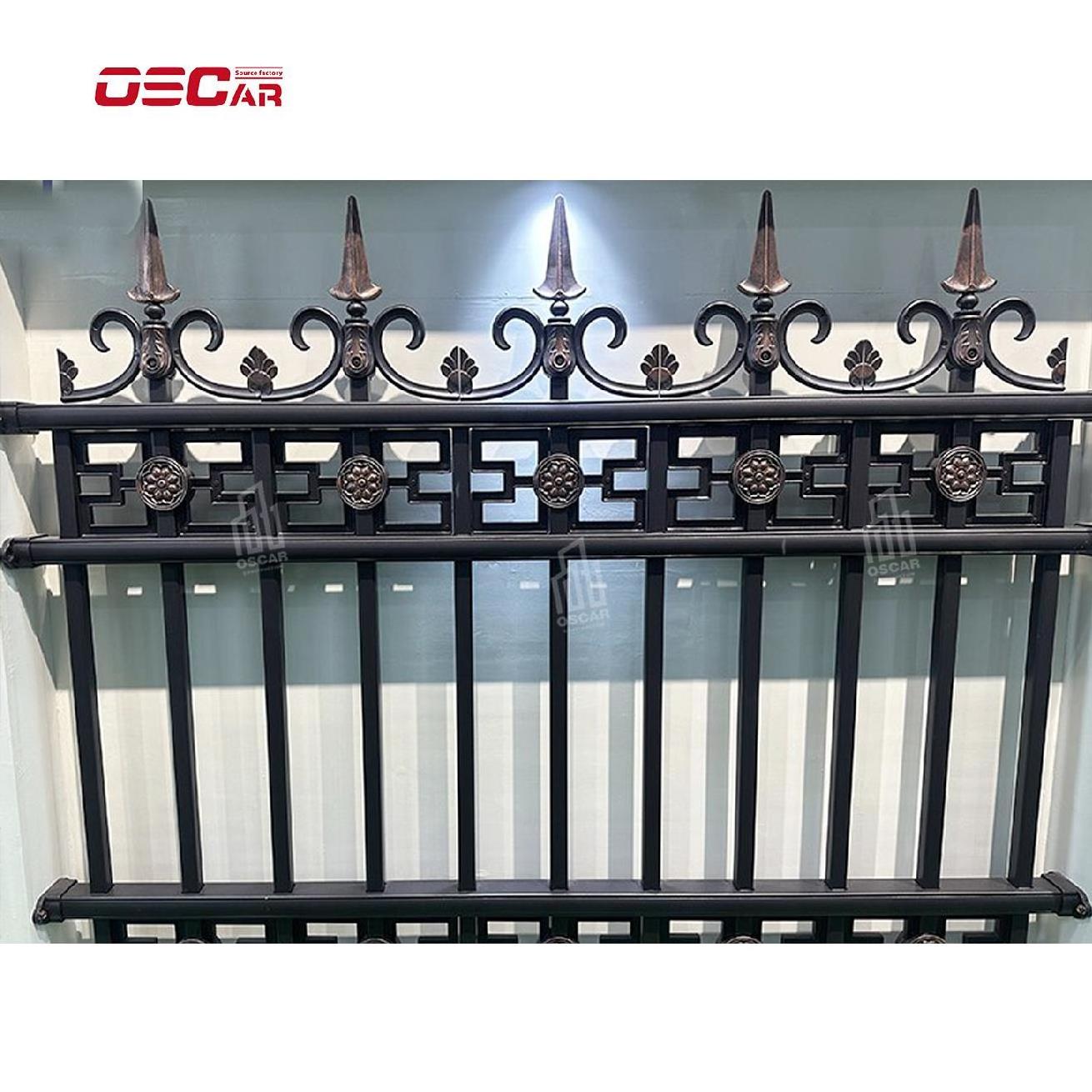 Fence Garden Fence And Gate Slats Metal Fence Panel New Developed Cancello Automatico Slat Siding Aluminum Gate Design With Fact