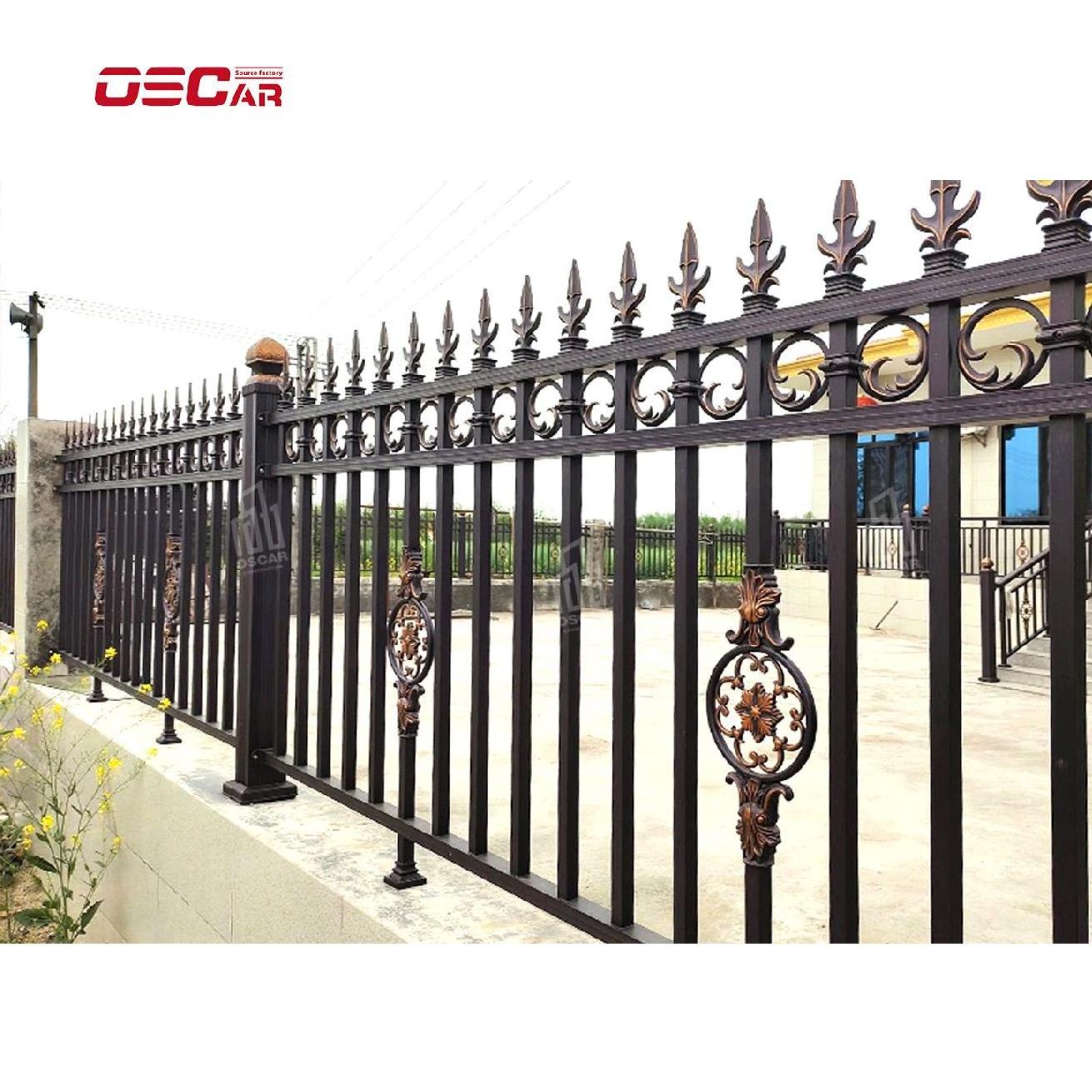 Fence Easily Assembled Eco-friendly Extrusion Composite Outdoor Black Garden Privacy Fence Co-extrusion Wpc Composite Fence Pane