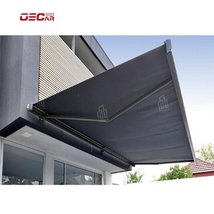 Amas auvent 80*120CM Black bracket polycarbonate door canopy awning for balcony