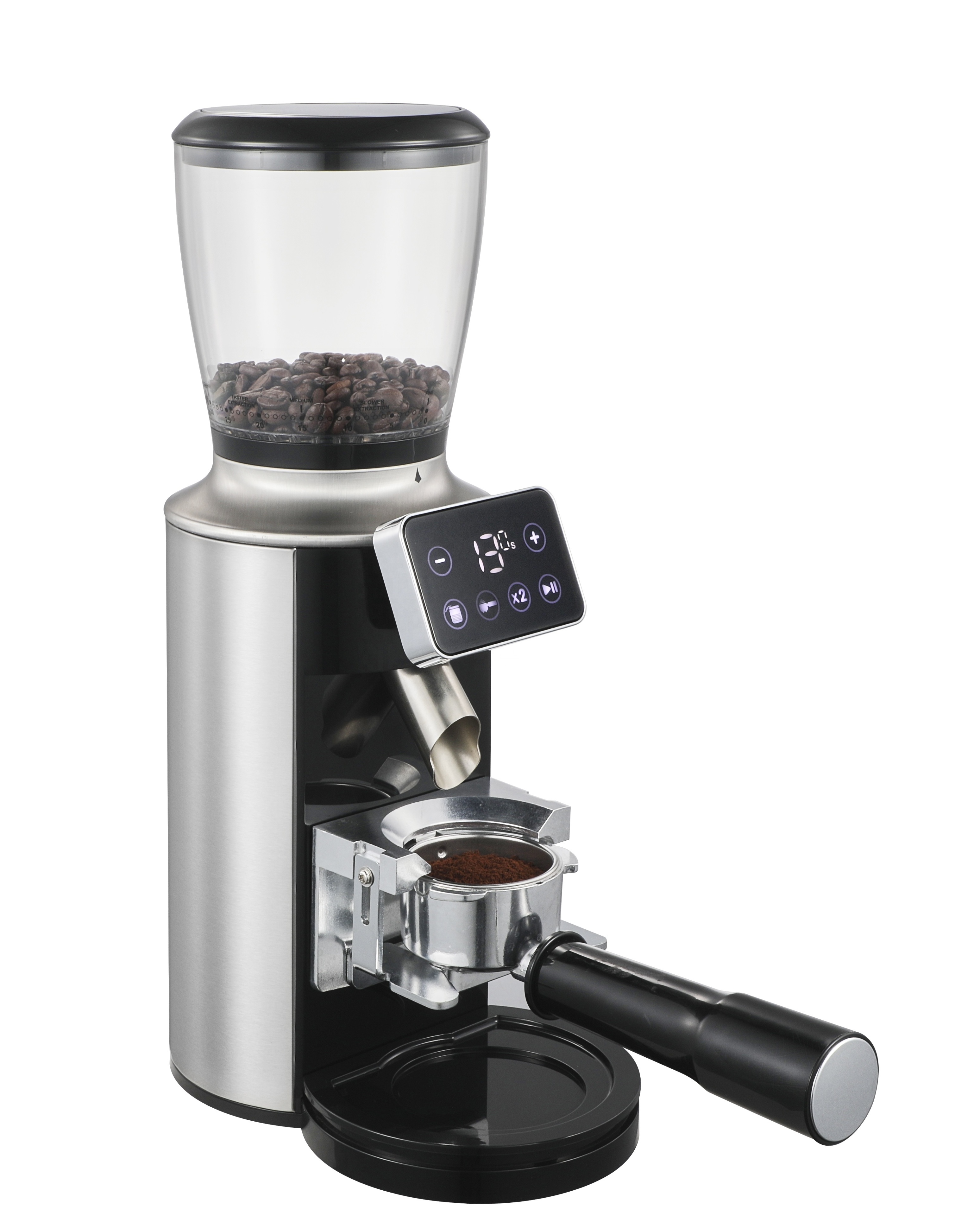 Coffee bean burr grinder electric, burr mill conical coffee grinder with 30 adjustable grind settings