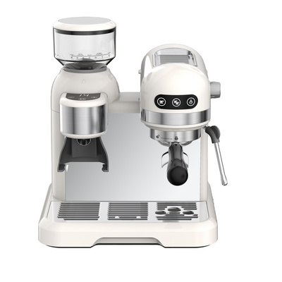 full automatic espresso machine 20 bar, built-in bean grinder, coffee maker with milk frother steam wand