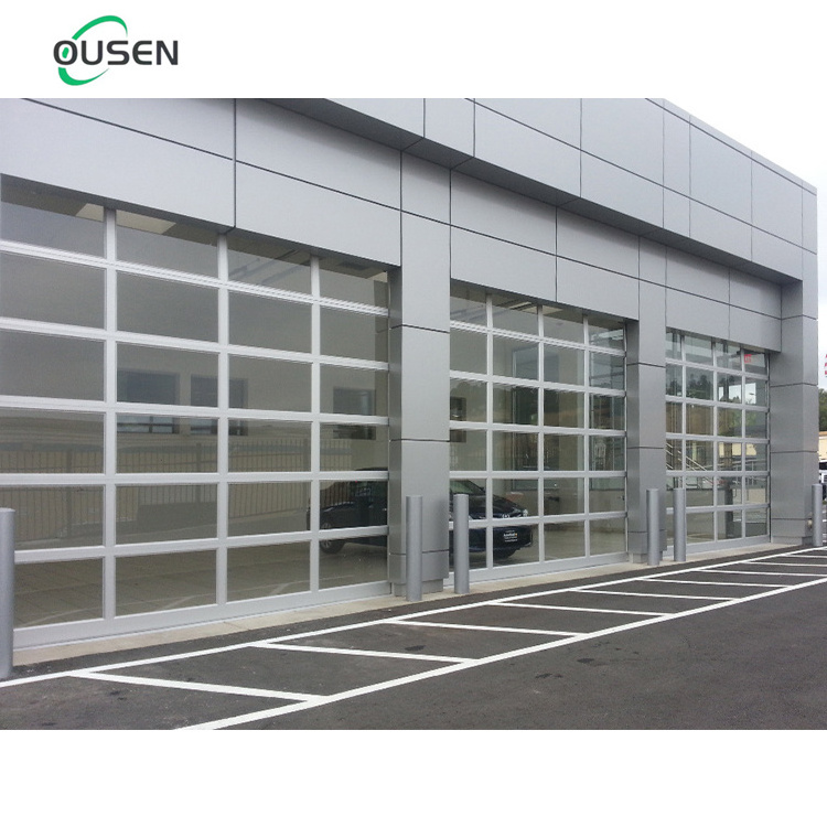 exterior heavy duty safety sensor plexiglass quiet roll automatic roller shutter garage doors prices