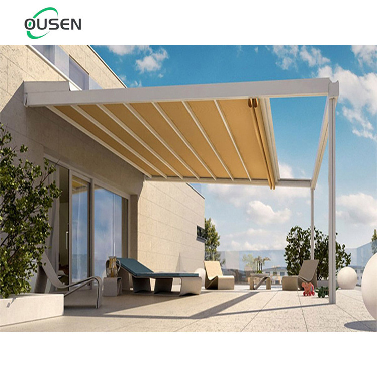 chinese 4x3 roof garden retractable system awning gazebo restaurant pergola aluminium tent out door building materials