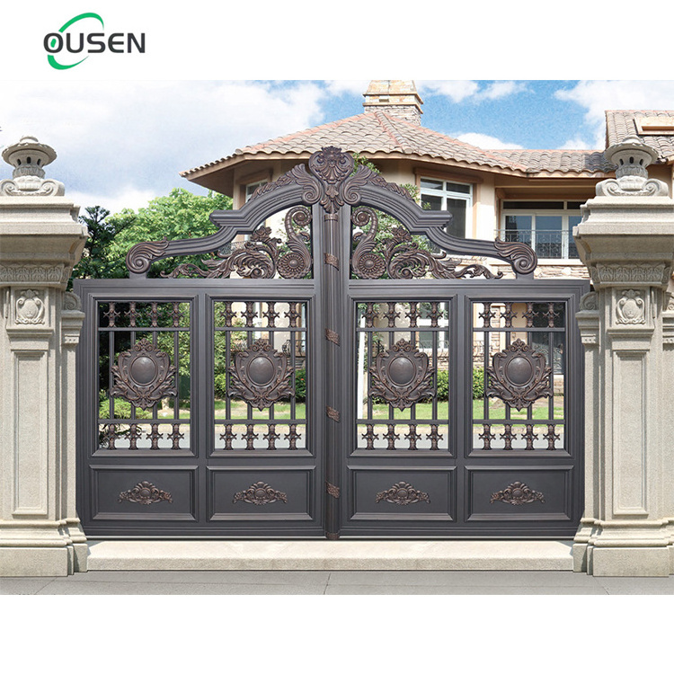 dubai antique latest best front house main garage automatic swing aluminum gate designs in sri lanka