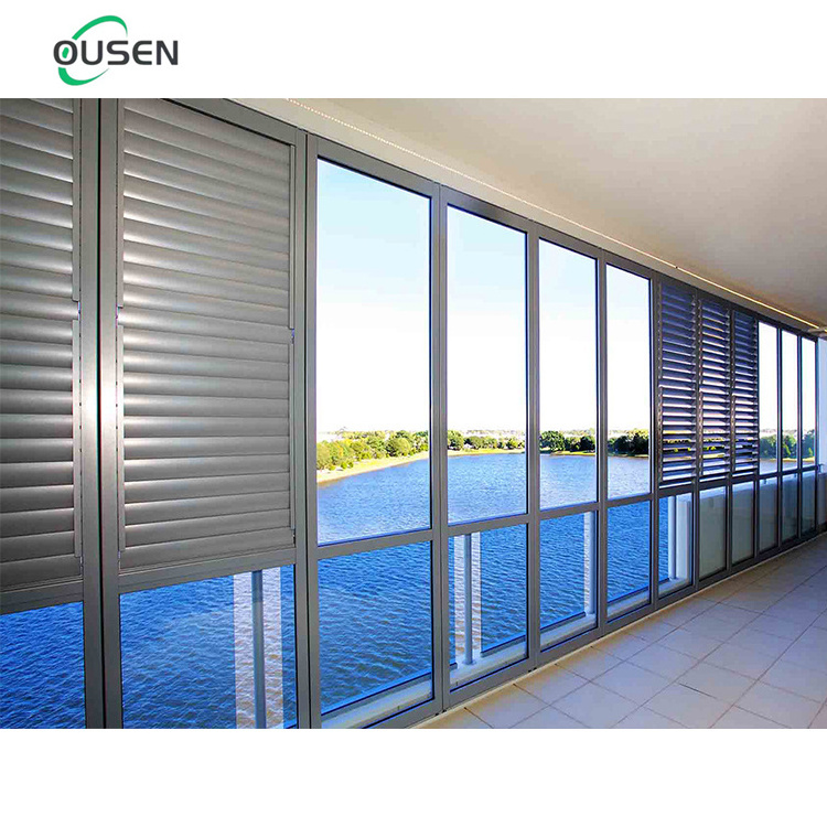 aluminium adjustable louvers glass roll up louver windows shutters blades glass