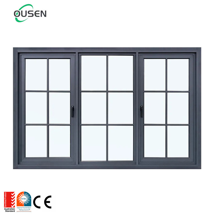 industrial storefront hurricane impact glass alu burglar proof black casement windows in ghana