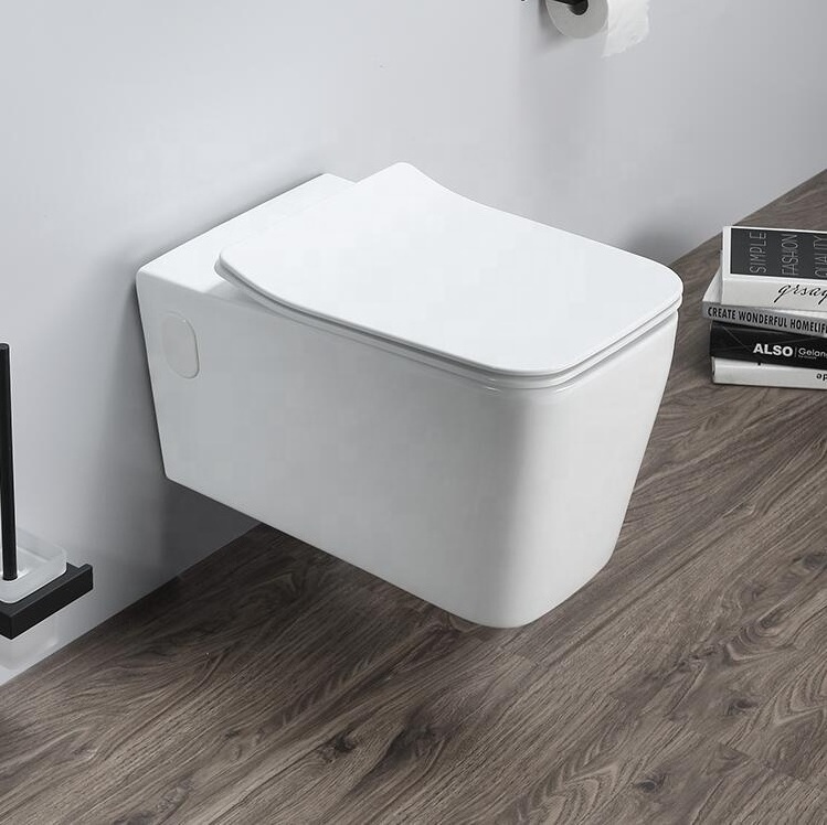 Rimless wall mounting toilet turkish sanitary ware concealed cistern vortex flush wall hung toilet