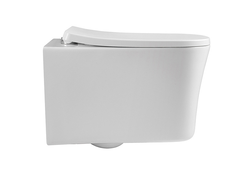 B2364 Rimless wall mounting toilet turkish sanitary ware concealed cistern vortex flush wall hung toilet