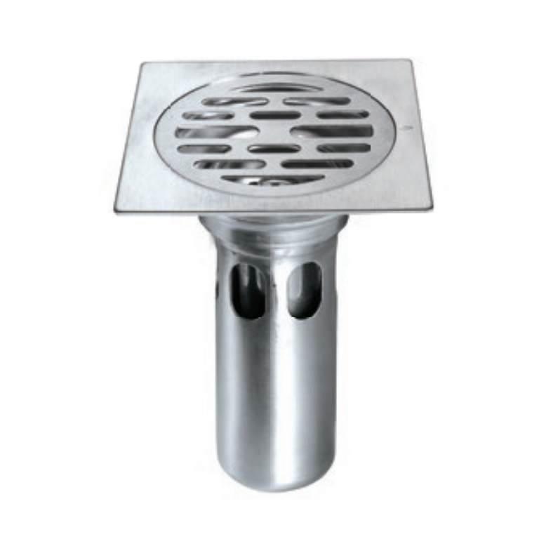 Stainless Steel Floor Trap Drains Sanitary Cleanout Floor Drainer High Water Sealed The Floor Drain F025-Pate