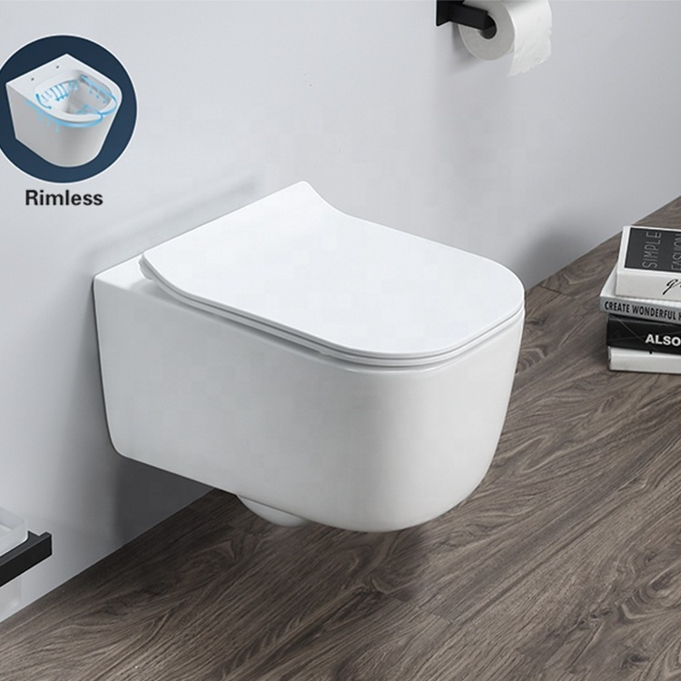 Rimless wall mounting toilet turkish sanitary ware concealed cistern vortex flush wall hung toilet