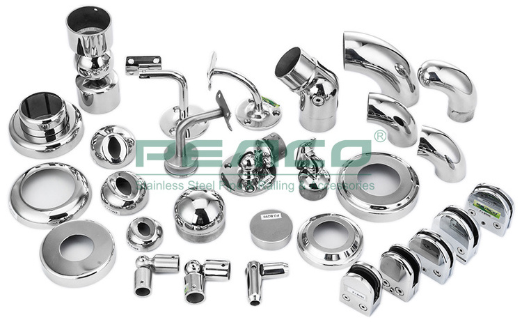 Wholesale China Manufacturer Balustrade Fittings Railing Handrail Accessories Stainless Steel Fittings