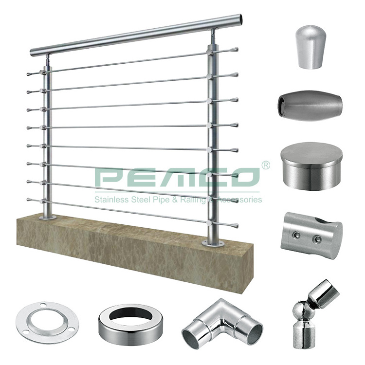 China Top 5 Tube Handrail Manufacturer Modern Design Stainless Steel Railing Interior Stair Railings