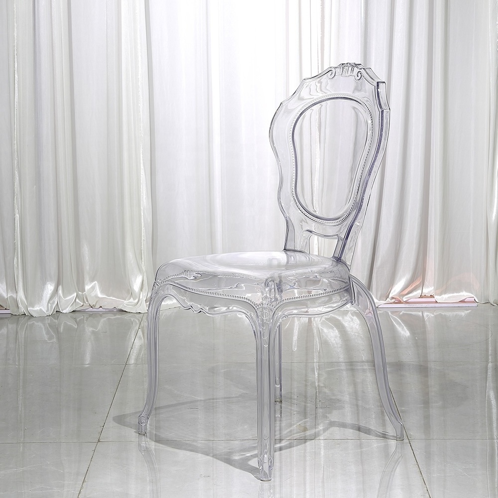 Best Price Furniture Transparent Ghost Wedding Chairs Acrylic Romantic Design Crystal AcrylicResin Ghost Chair