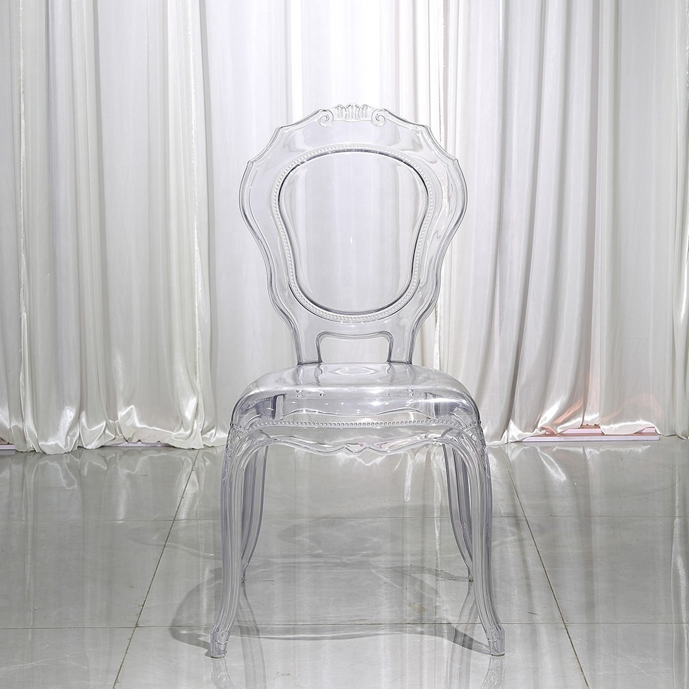 Best Price Furniture Transparent Ghost Wedding Chairs Acrylic Romantic Design Crystal AcrylicResin Ghost Chair