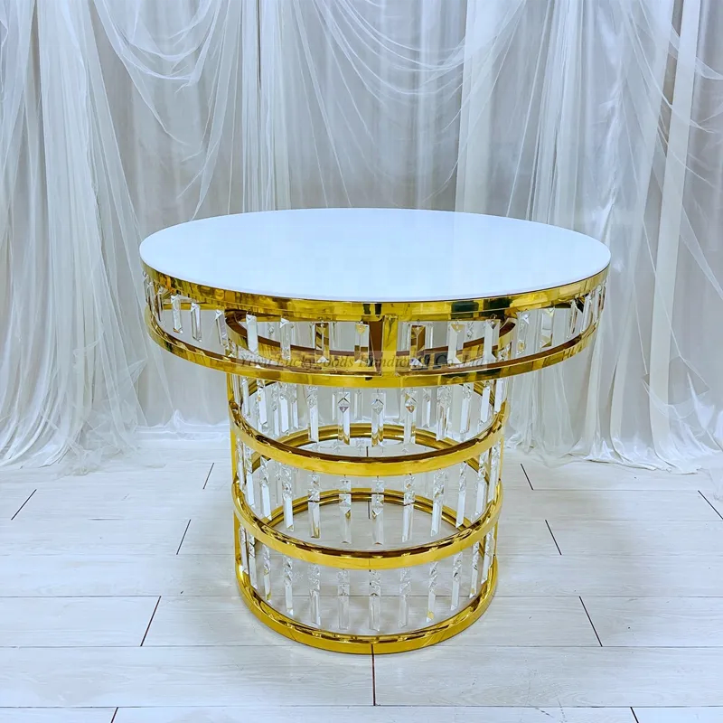 Wholesale Crystal Decor Metal Base Love Cake Table For Wedding Cakes Party Banquet Dessert Table