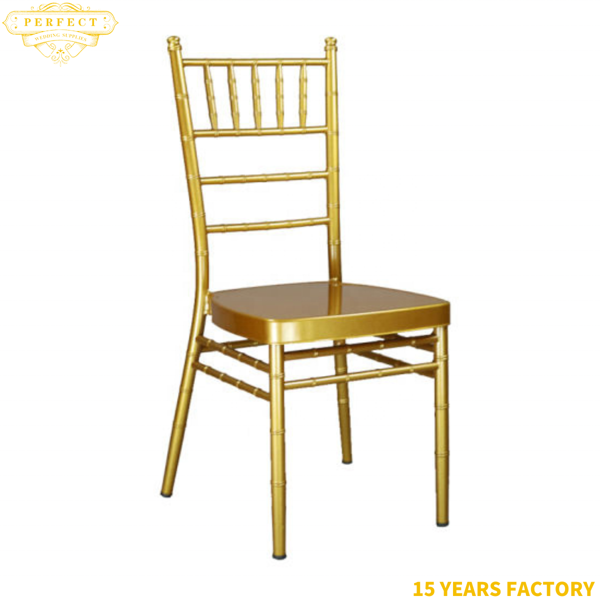 15 Years Wedding Furniture Factory Wholesale Chiavari Chairs For Sale Metal Banquet Gold Chiavari Weddings Chair