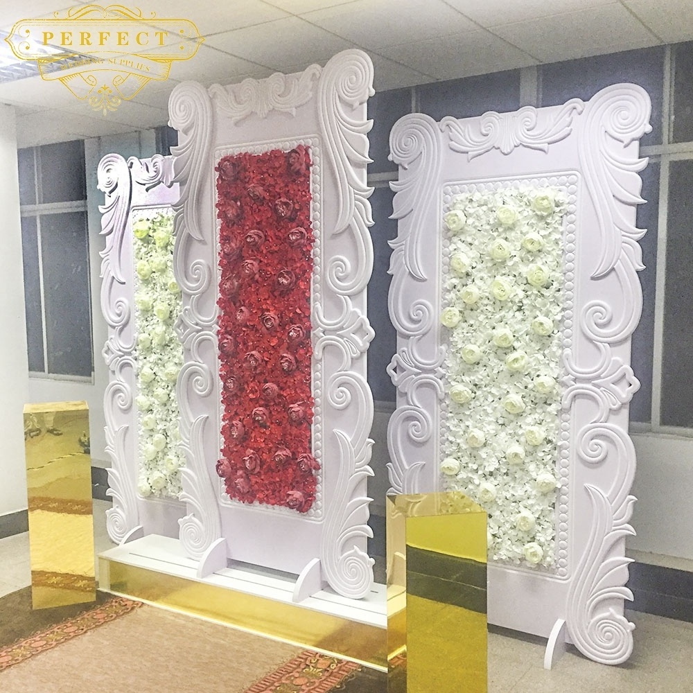 Luxury Modern Flower Decor PVC Wedding Backdrop For Events Party Decoration Wedding Supplies Arch Stand