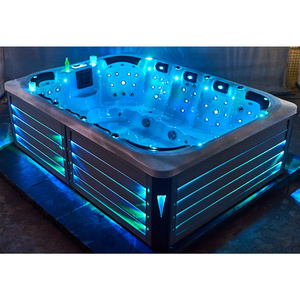 12 person luxury hotel backyard automatic spa pool villa rectangular hydrotherapy outdoor hot tub