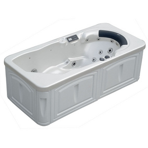 Freestanding Acrylic Massage bathtub baby spa indoor one person hot tub