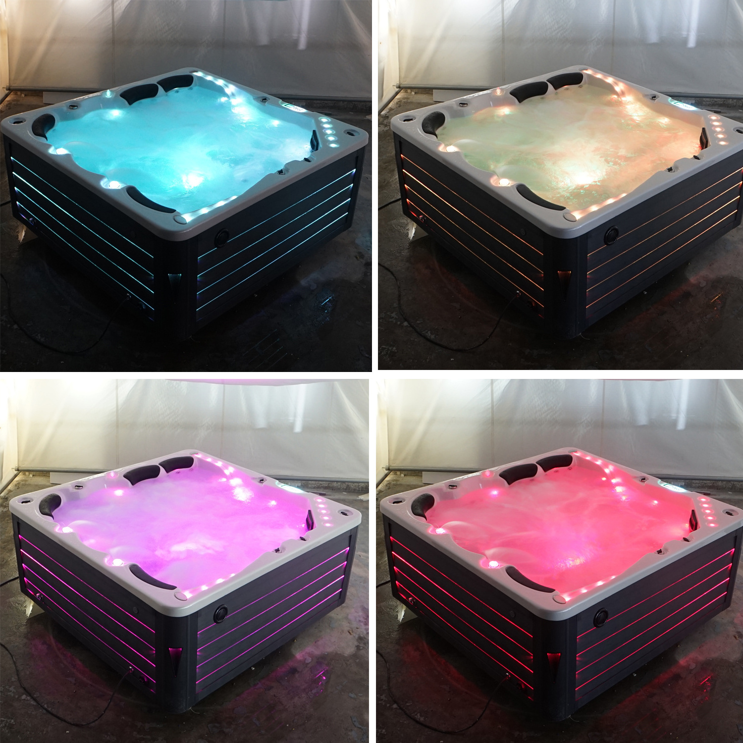 Hot Sale 6 Persons Hot Tub Outdoor Spa Tubs Pool Luxury Whirlpool Massage Bathtub Relax Swim Spa Pool For Villa Garden And Hotel