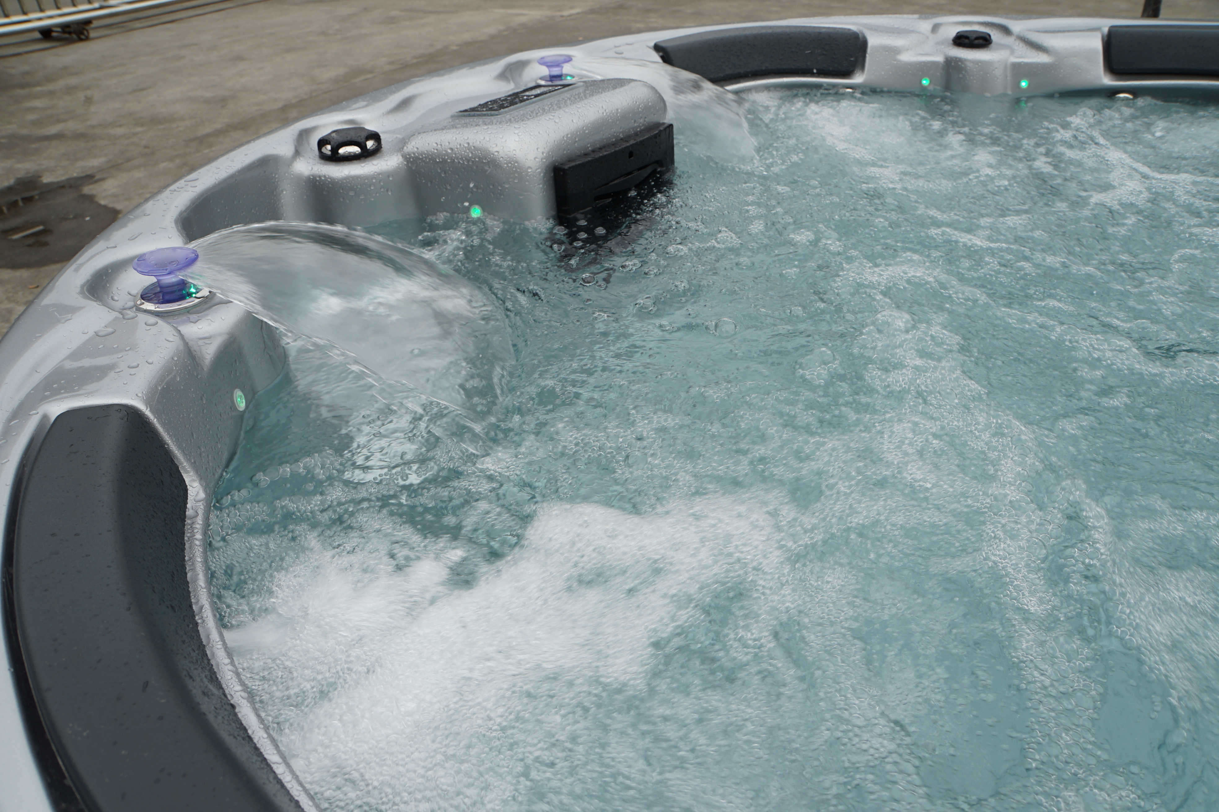 Garden overflow balboa acrylic outdoor 6 person round Hot Tub luxury Underground whirlpool&bathtub Outdoor Spa