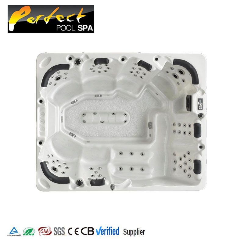 High Quality Luxury Wholesale Hot Tubs Acrylic 8 Person Outdoor Automatic Massage Bathtub Spa Hot Tub With 78 Jets