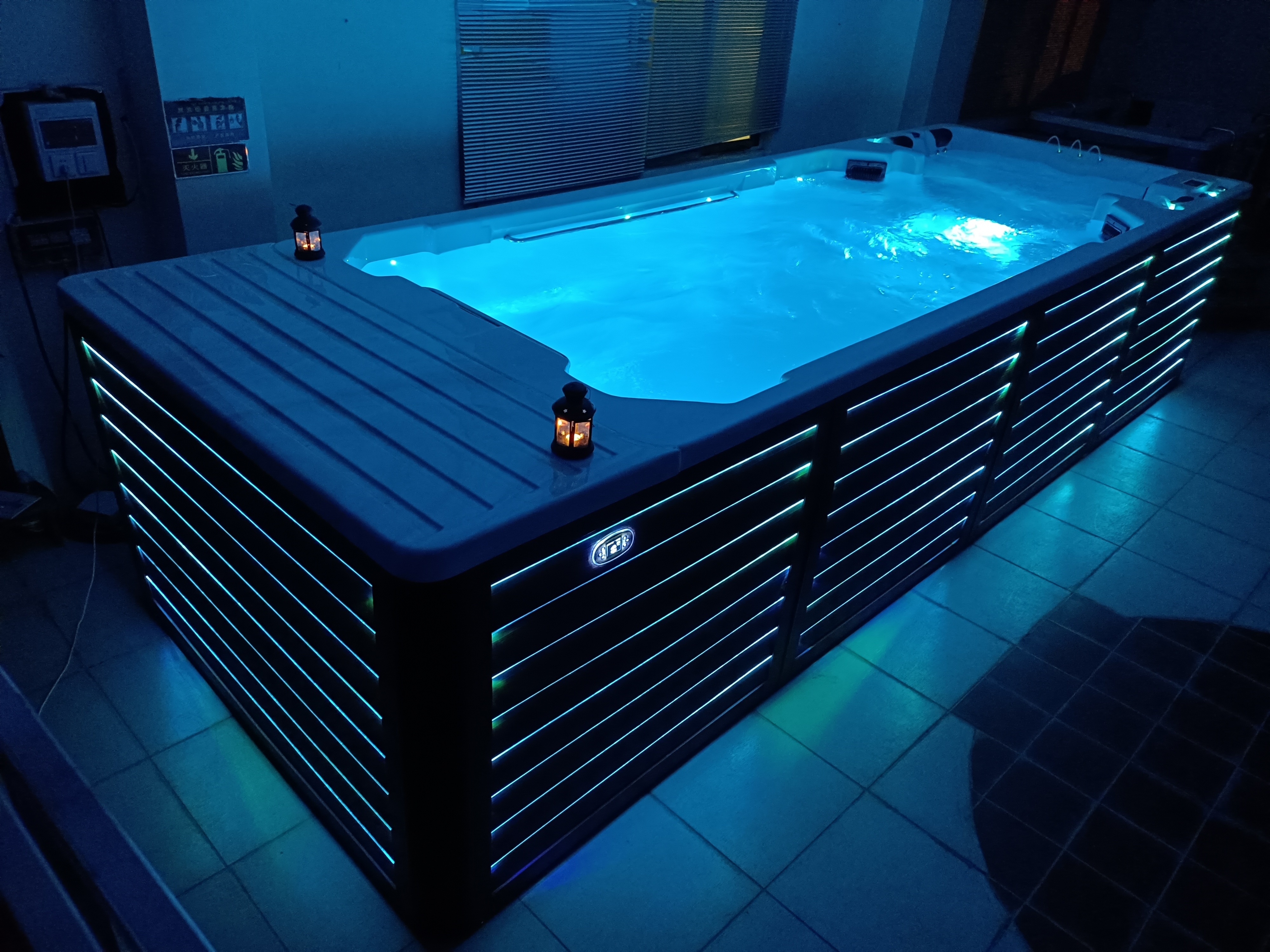 Shipping Container Swimming Pool 6.6M Swim Spa Pool Outdoor Hot Tub Swim Spa Pool