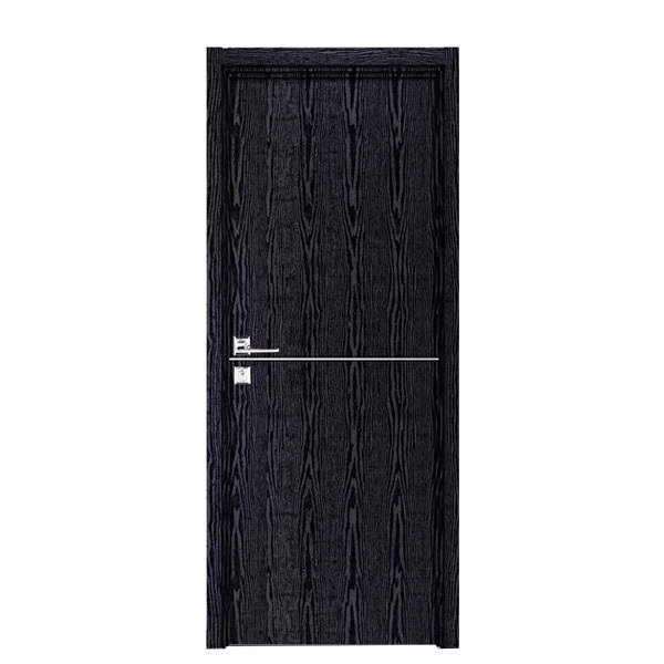 Australia house sound proof interior door inside plain black wood door with security lock