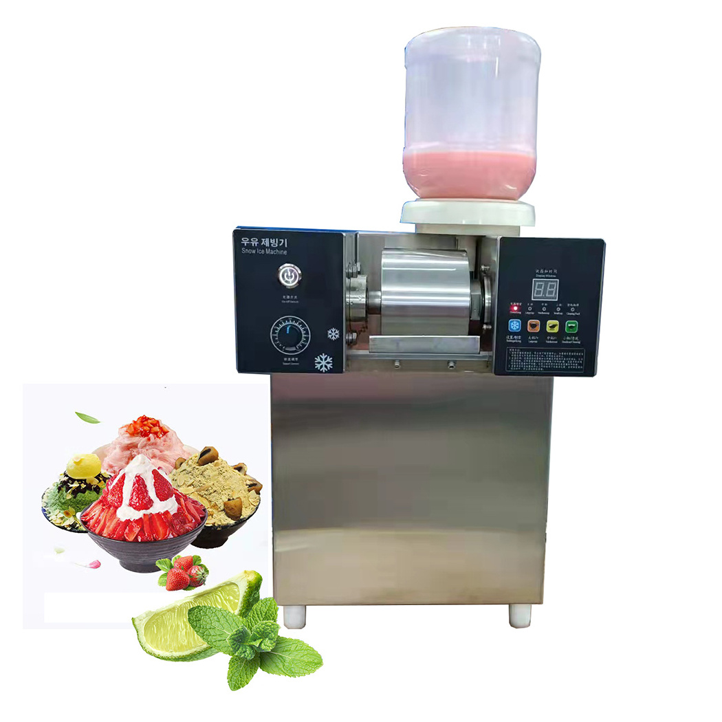 Full Automatic 200kg Milk Snow Ice Machine Commercial Snowflake Ice Making Machine Korean Bingsu Machine