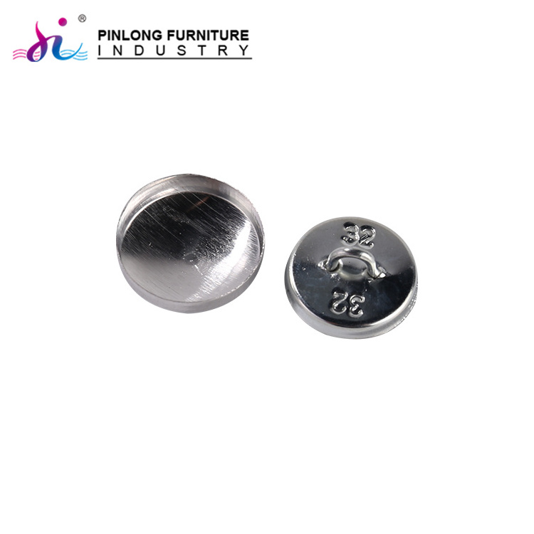 Factor price self covered button shank fabric cover round buttons for furniture