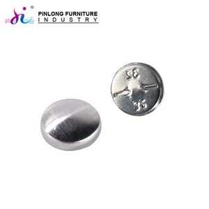 Factor price self covered button shank fabric cover round buttons for furniture