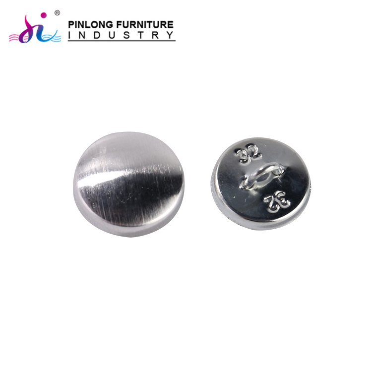 Factor price self covered button shank fabric cover round buttons for furniture