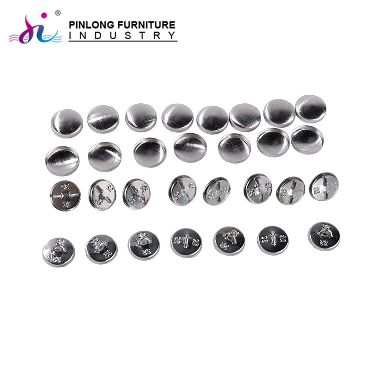 Factor price self covered button shank fabric cover round buttons for furniture