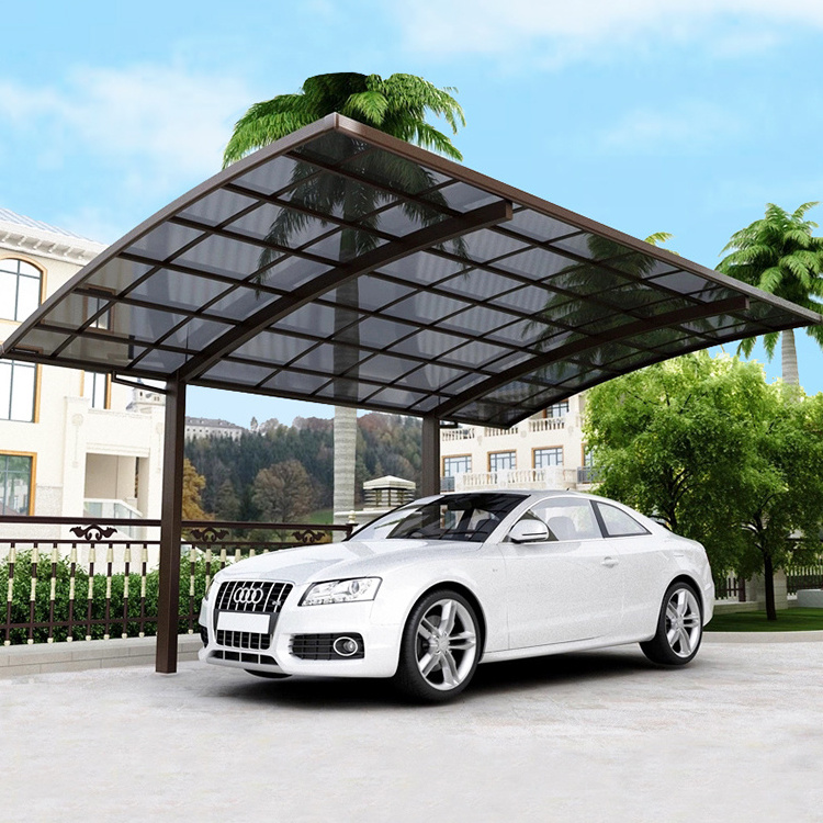 Professional Manufacture 2 Post Car Awning Aluminium Metal Pergola Canopy Carport