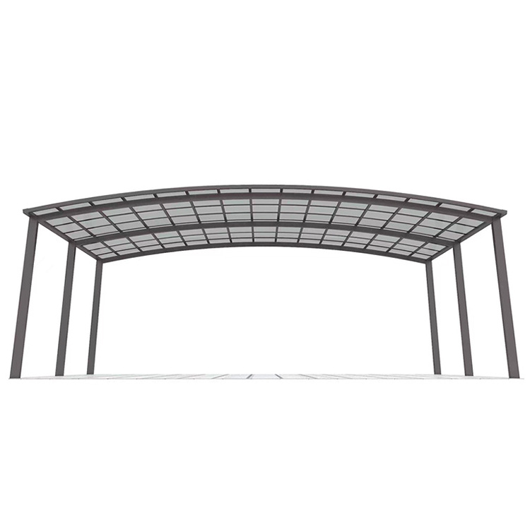 Factory Price Waterproof 2 Car Metal Aluminium Strong Wind Resistant Modern Carport