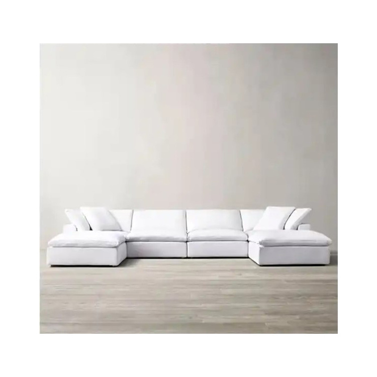 New Fashion Comfortable Beige Sofa Set Furniture 2023 Couch Living Room Sofas Set