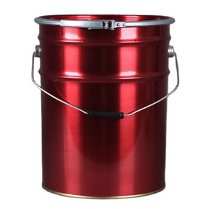 20L Round Tinplate Chemical Barrel 5 Gallon Metal Drum with Rieke Cap for Oil China Factory