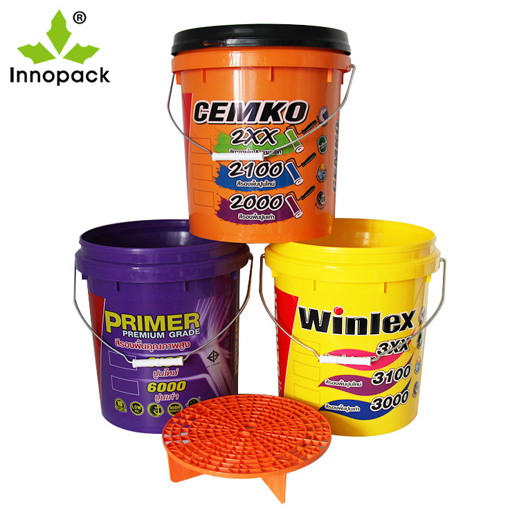 Heavy duty Thickened plastic bucket 20L plastic bucket can be customized plastic pail with lid