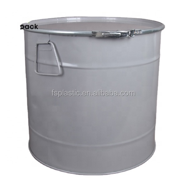 55 gallon conical steel drums with removable cover, 208L oil drum with lock ring lid