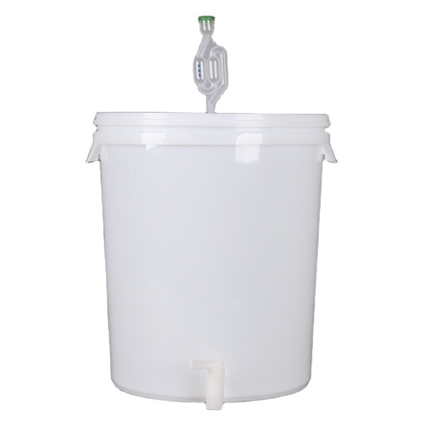 food bucket plastic food grade 30 Litre plastic bucket with spout homemade beer fermenter