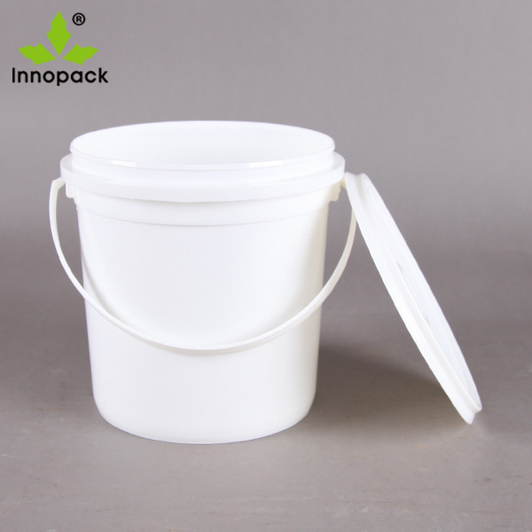 Food grade 2L plastic ice cream bucket with lid and handle  popcorn plastic pail